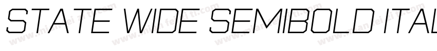 state wide semibold Italic字体转换
